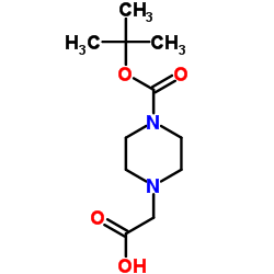 4-Boc-1-哌嗪乙酸结构式