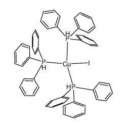 Iodtris(triphenylphosphino)kupfer structure