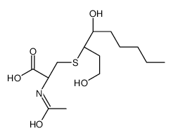 (2R)-2-acetamido-3-(1,4-dihydroxynonan-3-ylsulfanyl)propanoic acid结构式