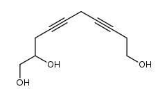 deca-4,7-diyne-1,2,10-triol Structure