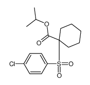 propan-2-yl 1-(4-chlorophenyl)sulfonylcyclohexane-1-carboxylate结构式