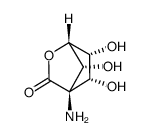 2-Oxabicyclo[2.2.1]heptan-3-one,4-amino-5,6,7-trihydroxy-,[1S-(endo,endo,anti)]-(9CI) structure