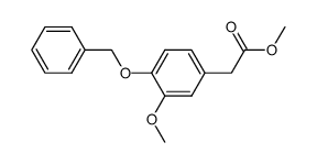 methyl 4-benzyloxy-3-methoxyphenylethanoate结构式