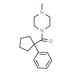 4-METHYLPIPERAZINYL PHENYLCYCLOPENTYL KETONE结构式