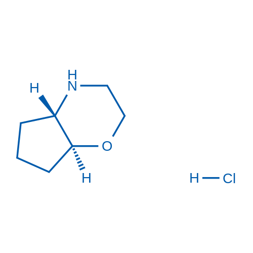 (4aS,7aS)-八氢环戊二烯并[b][1,4]恶嗪盐酸盐结构式