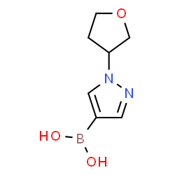 1-(3-四氢呋喃基)-1H-吡唑-4-硼酸结构式