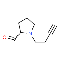 2-Pyrrolidinecarboxaldehyde, 1-(3-butynyl)-, (S)- (9CI) Structure