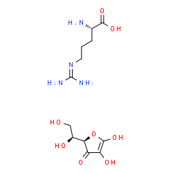 N~5~-(diaminomethylidene)-L-ornithine-L-threo-hex-1-enofuranos-3-ulose (1:1) picture