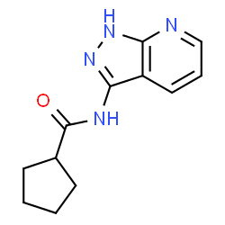 N-(1H-吡唑并[3,4-B]吡啶-3-基)环戊烷甲酰胺结构式