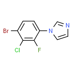 1-(4-Bromo-3-chloro-2-fluorophenyl)-1H-imidazole Structure