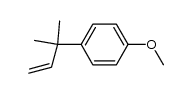 1-methoxy-4-(2-methylbut-3-en-2-yl)benzene结构式