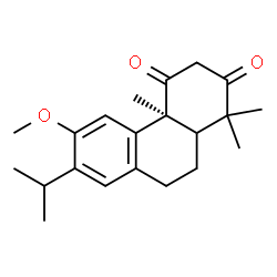 (5ξ)-13-Isopropyl-12-methoxypodocarpa-8,11,13-triene-1,3-dione结构式