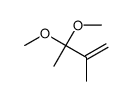 3,3-dimethoxy-2-methylbut-1-ene结构式