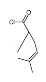 Cyclopropanecarbonyl chloride, 2,2-dimethyl-3-(2-methyl-1-propenyl)-, (1R)- (9CI) Structure