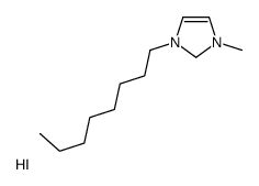 1-methyl-3-octyl-1,2-dihydroimidazol-1-ium,iodide结构式