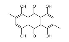 1,4,5,8-tetrahydroxy-2,6-dimethyl-anthraquinone结构式