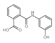 Benzoicacid, 2-[[(3-hydroxyphenyl)amino]carbonyl]- Structure