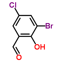 3-Bromo-5-chlorosalicylaldehyde structure