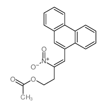 [(Z)-3-nitro-4-phenanthren-9-yl-but-3-enyl] acetate结构式