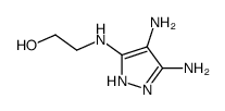 Ethanol,2-[(4,5-diamino-1H-pyrazol-3-yl)amino]- Structure