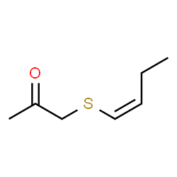 2-Propanone, 1-(1-butenylthio)-, (Z)- (9CI) Structure