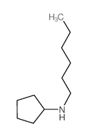 N-hexylcyclopentanamine结构式