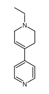 1-ethyl-4-(γ-pyridyl)-1,2,5,6-tetrahydropyridine Structure