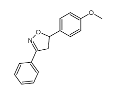 5-(4-methoxyphenyl)-3-phenyl-4,5-dihydroisoxazole Structure