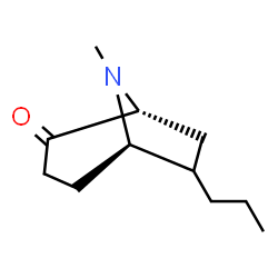 8-Azabicyclo[3.2.1]octan-2-one,8-methyl-6-propyl-,(1R,5R)-rel-(9CI) structure