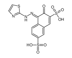 3-Hydroxy-4-[(thiazol-2-yl)azo]-2,7-naphthalenedisulfonic acid Structure