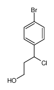 3-(4-bromophenyl)-3-chloropropan-1-ol Structure