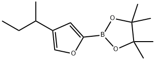 4-(sec-butyl)furan-2-boronic acid pinacol ester Structure