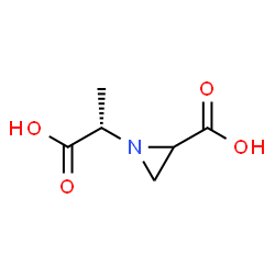 1-Aziridineaceticacid,2-carboxy-alpha-methyl-,(alphaS)-(9CI) Structure