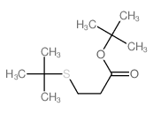 Propanoic acid,3-[(1,1-dimethylethyl)thio]-, 1,1-dimethylethyl ester结构式