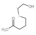 2-Pentanone,5-[(2-hydroxyethyl)thio]- Structure