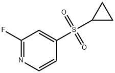 4-(环丙基磺酰基)-2-氟吡啶结构式