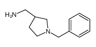 (3R)-3-氨基甲基-1-苄基吡咯烷结构式