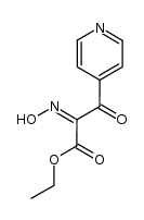 2-hydroxyimino-3-oxo-3-(4-pyridyl)-propanoic acid ethyl ester结构式
