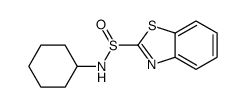N-cyclohexyl-1,3-benzothiazole-2-sulfinamide结构式