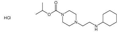 propan-2-yl 4-[2-(cyclohexylamino)ethyl]piperazine-1-carboxylate,hydrochloride Structure