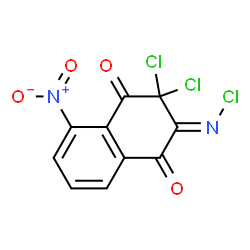 1,4-Naphthalenedione,2,2-dichloro-3-(chloroimino)-2,3-dihydro-8-nitro- Structure