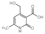 4-HYDROXYMETHYL-6-METHYL-2(1H)-PYRIDONE-3-CARBOXYLIC ACID Structure