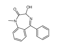 3-hydroxy-1-methyl-5-phenyl-3H-1,4-benzodiazepin-2-one结构式