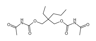 Bis(acetylcarbamic acid)2-ethyl-2-propyltrimethylene ester结构式