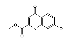 4-Hydroxy-7-methoxy-quinoline-2-carboxylic acid methyl ester structure