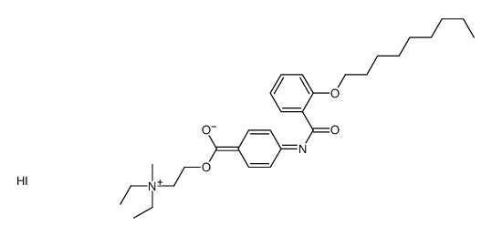 diethyl-methyl-[2-[4-[(2-nonoxybenzoyl)amino]benzoyl]oxyethyl]azanium,iodide结构式