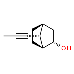 Bicyclo[2.2.1]heptan-2-ol, 7-(1-propynyl)-, (1R,2R,4R,7S)-rel- (9CI) Structure