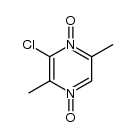 3-chloro-2,5-dimethyl-pyrazine 1,4-dioxide Structure