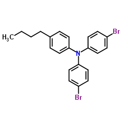4-Bromo-N-(4-bromophenyl)-N-(4-butylphenyl)aniline结构式