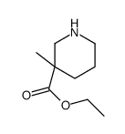 (S)-3-Methyl-piperidine-3-carboxylic acid ethyl ester structure